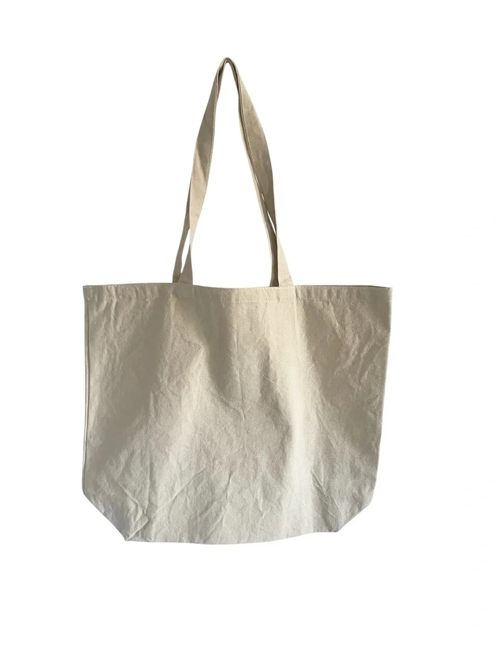 Zadig & Voltaire Natural Canvas Tote with Pink Heart Graphic GWP